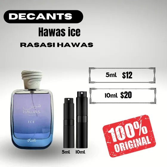 Muestra De Perfume O Decant Rasasi Hawas Ice Caballero