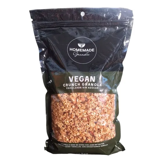 Granola Vegan Crunch 1 Kg Homemade X 6 Unidades