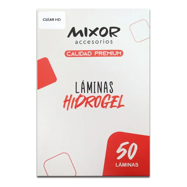 Film Hidrogel Clear Pack X50 Unidades Mixor