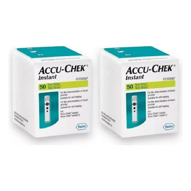 100 Tiras Reactivas Accu-chek Instan (2x50)