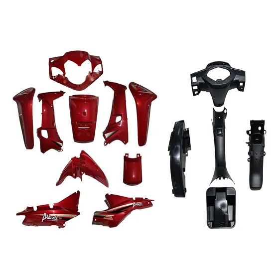 Kit Carenagem Completa Shineray Xy 50q Phoenix Gold Vermelho