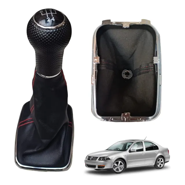 Pomo Pera Cambios Hilo Rojo Base Forro Jetta Europa Golf Mk4