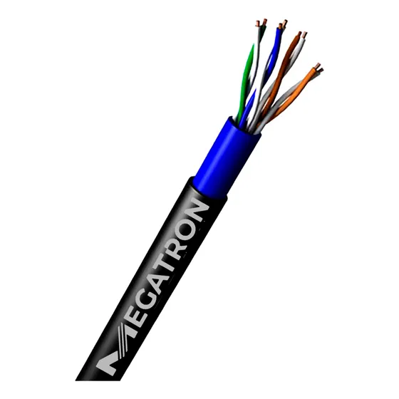 Cabo Rede Cftv Externo Dupla Capa 4 Pares 100 Mt Megatron