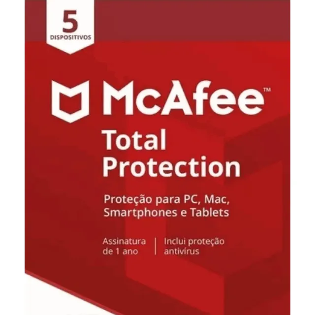 Antivirus Mcafee Total Protection 5 Dispositivos 1 Año