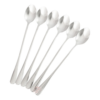 Set 6 Pcs Cuchara Mango Largo Cubierto Acero Inoxidable K101 Set 6 Pcs Cuchara Mango Largo Cubierto Acero Inoxidable K101