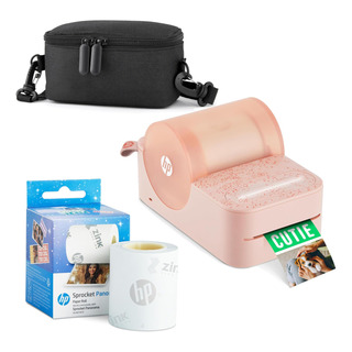 Impresora Hp Sprocket Panorama Instant Portable Rosa + Funda Impresora Hp Sprocket Panorama Instant Portable Rosa + Funda