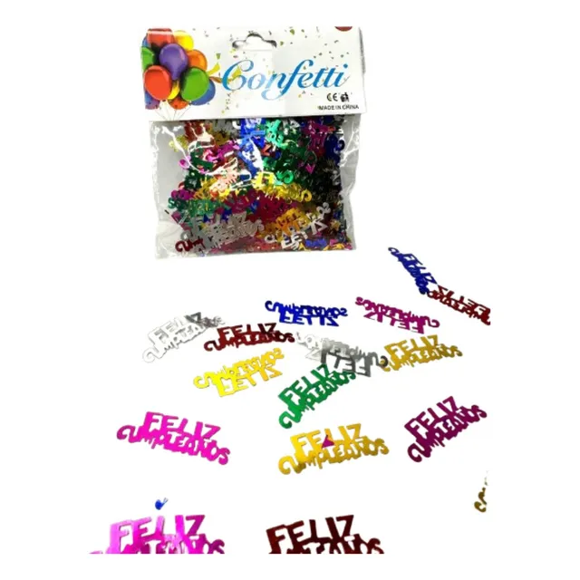 Confeti De Mesa Letrero Feliz Cumpleaños