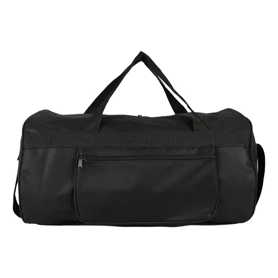 Bolso Deportivo O De Viaje Oxford Con Bolsillo Color Negro