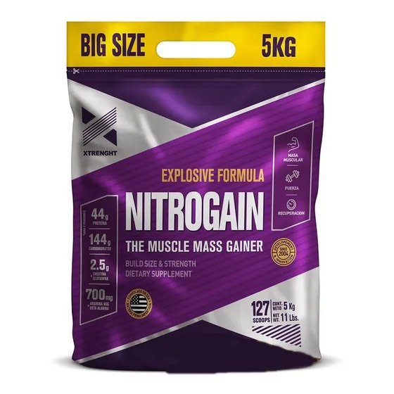 Suplemento en polvo Xtrenght Nutrition Carbohidratos sabor vainilla x 5kg