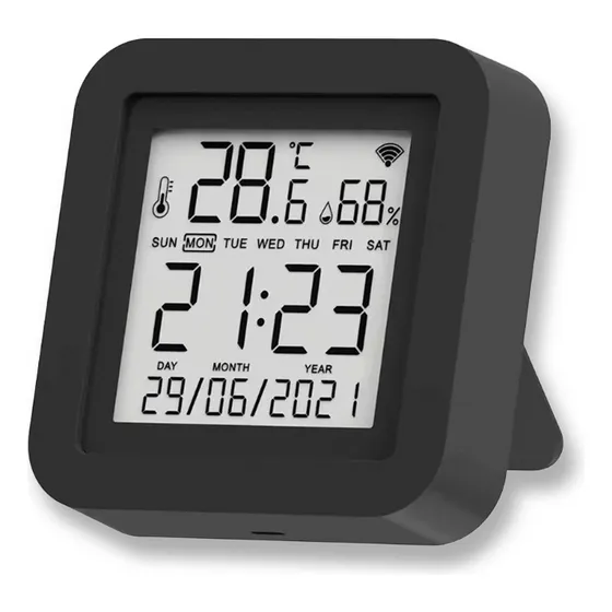 Reloj Sensor Int. Temperatura Humedad Wifi Tuya Alexa Mod3