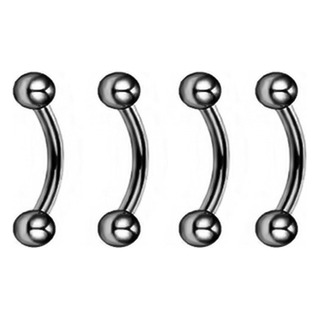Piercing Ceja Helix Banana 14mm X 3mm 16g 4pz Negro Curve Piercing Ceja Helix Banana 14mm X 3mm 16g 4pz Negro Curve