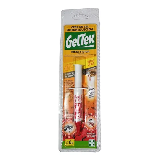 Jeringa Cebo Gel Insecticida Hormiga Colorada Geltek 6 Gr