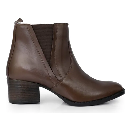 Bota Mujer Cuero Botineta Zapato Refinado Premium Briganti