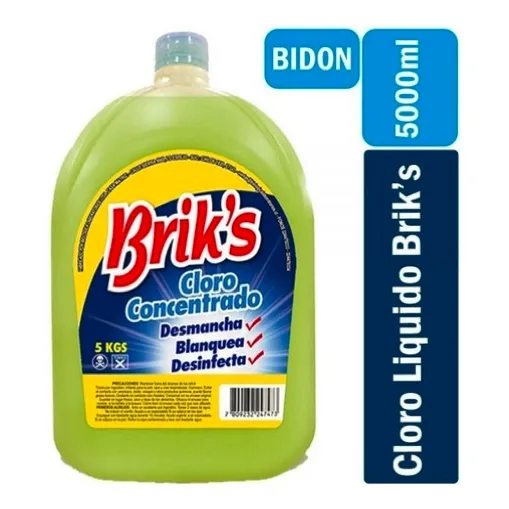Desmancha, Blanquea Ropa Cloro Briks Concentrado 5lt