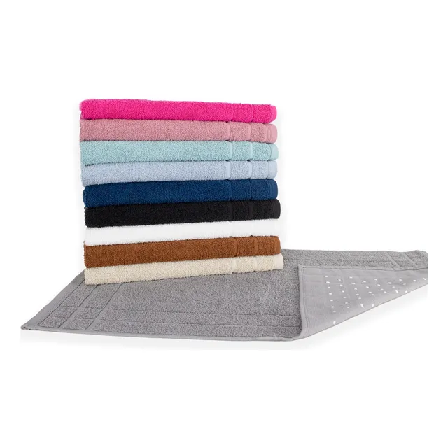 Kit 05 Tapete Piso Felpudo Atoalhado Antiderrapante 550g/m²