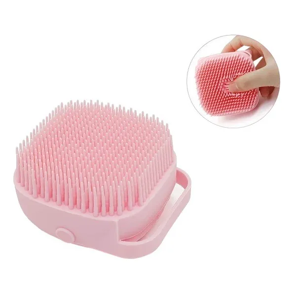 Cepillo De Ducha De Baño Exfoliante - Rosado 