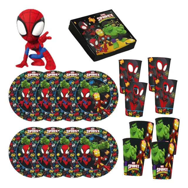 Kit Mesa Descartable Plato - Vaso Cumpleaños Disney Original