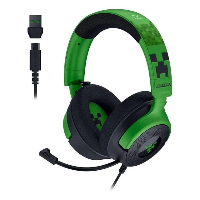 Auriculares Para Juegos Con Cable Razer Kraken V4 X: Minecra