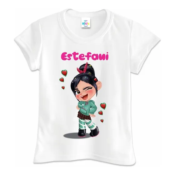 Franela Camisa Niña Vanellope Von Schweetz Poliester