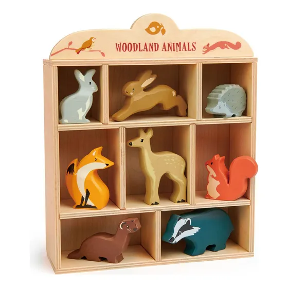 Tender Leaf Toys Animales Del Bosque Madera Juguete Niños Tx
