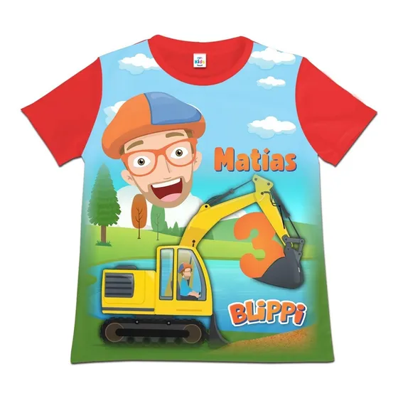 Franela Camisa Niño Niña Blippi En Algodon