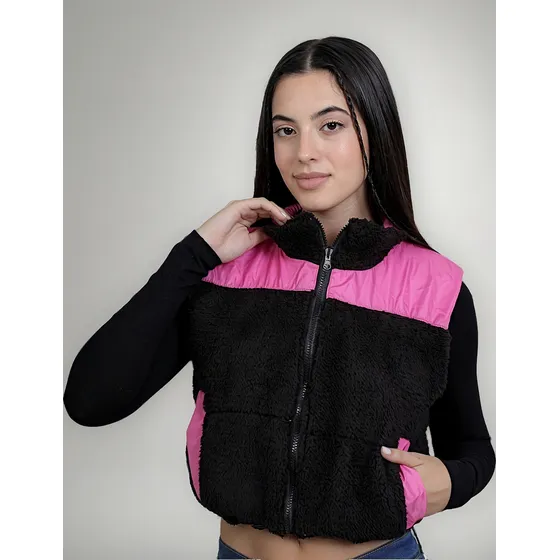 Chaleco Chiky Pink Combinado Mujer