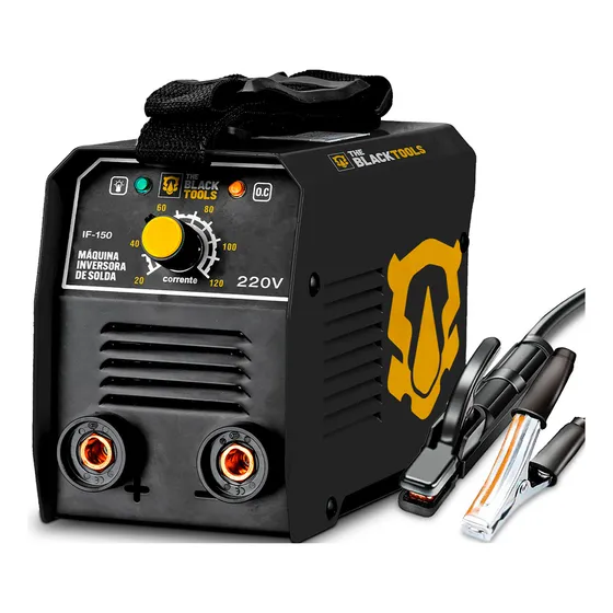 Máquina Solda Inversora Mma The Black Tools Preto 50/60hz Voltagem