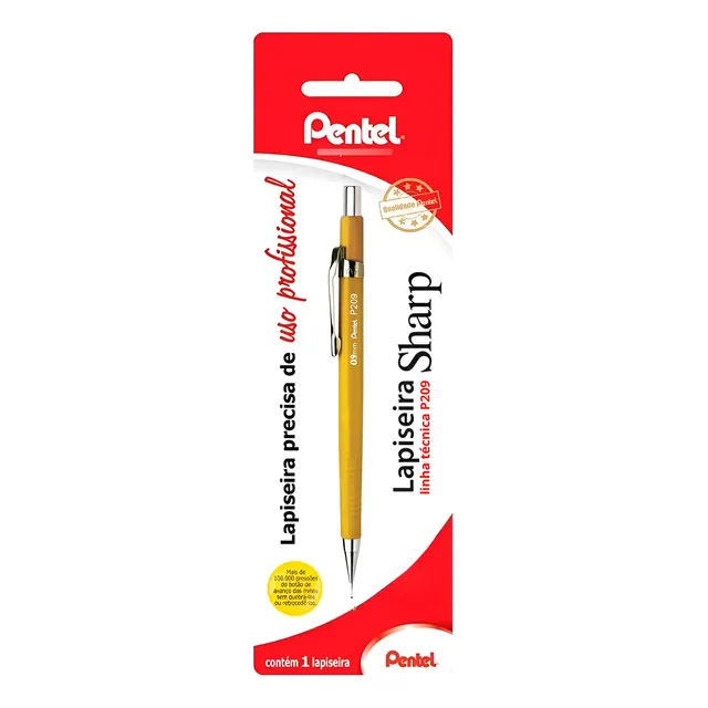 Lapiseira Pentel Classic Sharp P200 0.3 0.5 0.7 0.9 Original