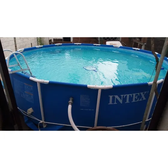 Piscina Estructural Intex Usada Con Accesorios