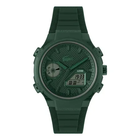 Relógio Lacoste Lc33 Masculino De Borracha Verde