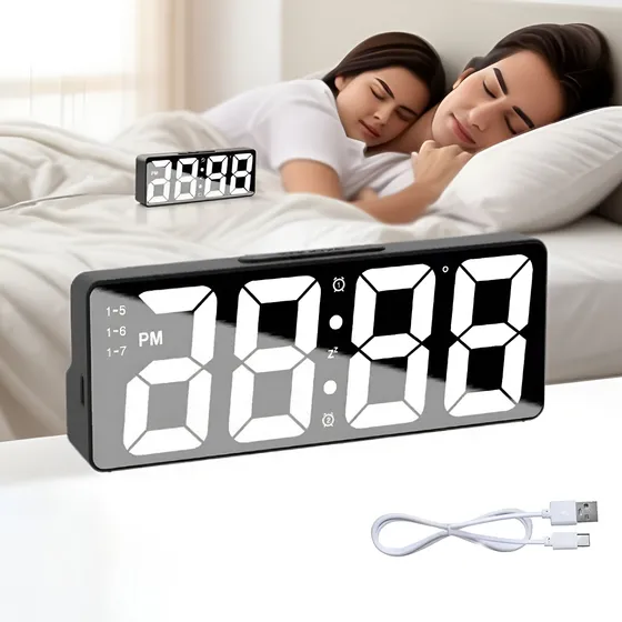 Relógio Despertador Multifuncional Led Relógio Mesa Digital