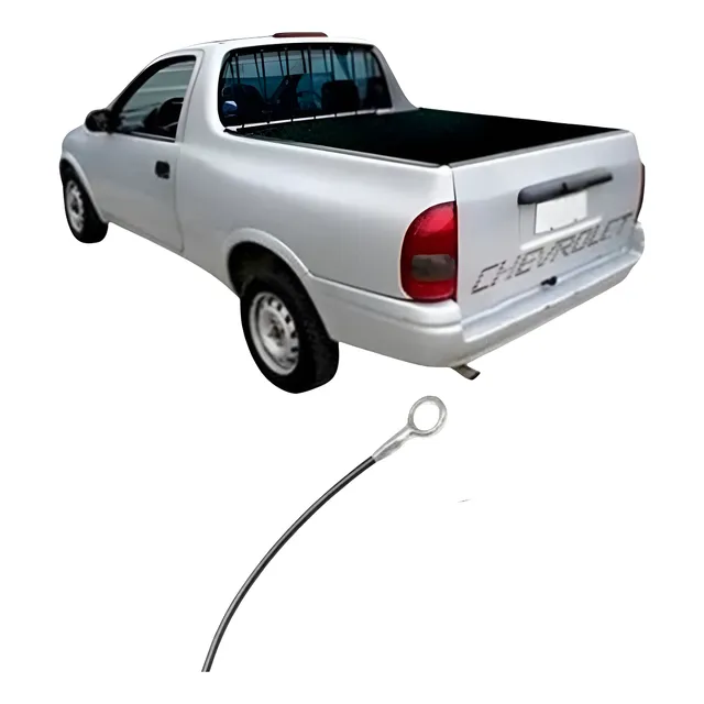 Cabo De Aço Tampa Traseira Caçamba Pick Up Corsa Todos