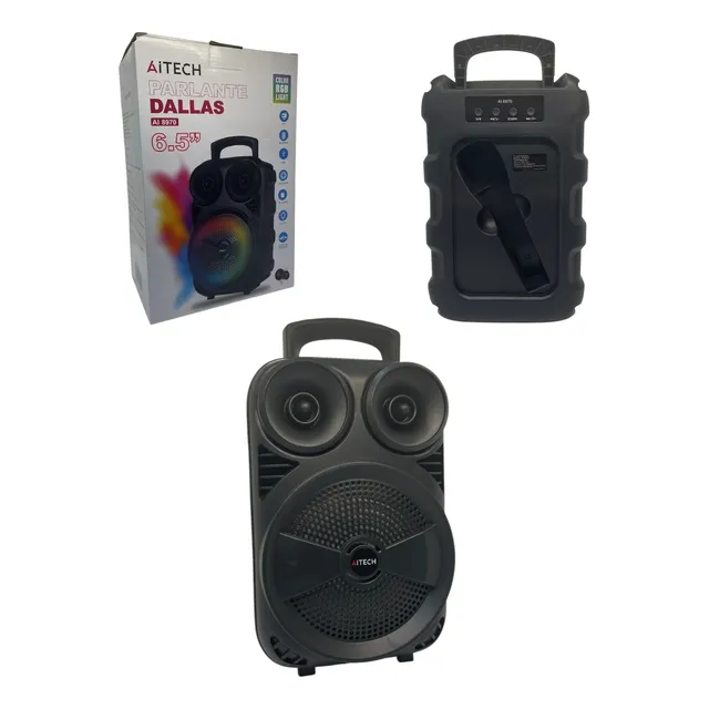 Parlante 6,5 Pulgadas Aitech Dallas Bluetooth Radio Fm Rgb