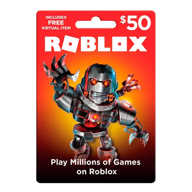 Tarjeta Regalo Digital Roblox 50 Usd - Entrega Inmediata