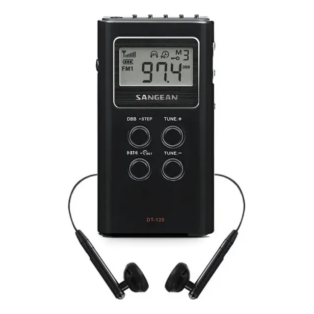 Radio Portatil Am/Fm DT-120 Sangean Color Negro