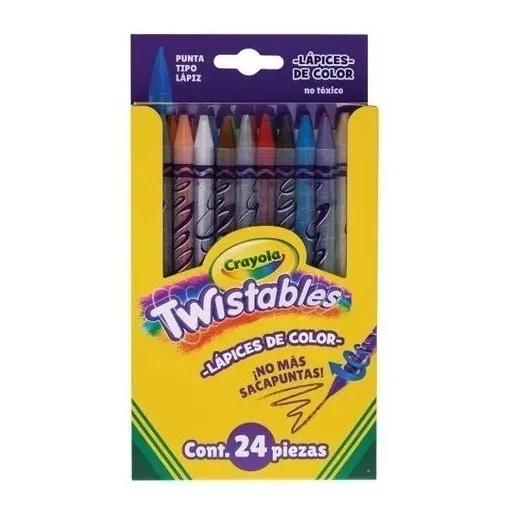 Lapices De Colores Crayola Twistables Con 24 Lapices