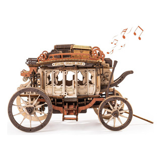 Rompecabezas 3d Robotime Stagecoach De Madera Rompecabezas 3d Robotime Stagecoach De Madera