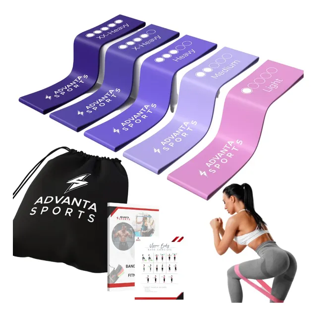 Banda Ejercicio Bucle Resistencia Juego 5 Color Fitness Casa