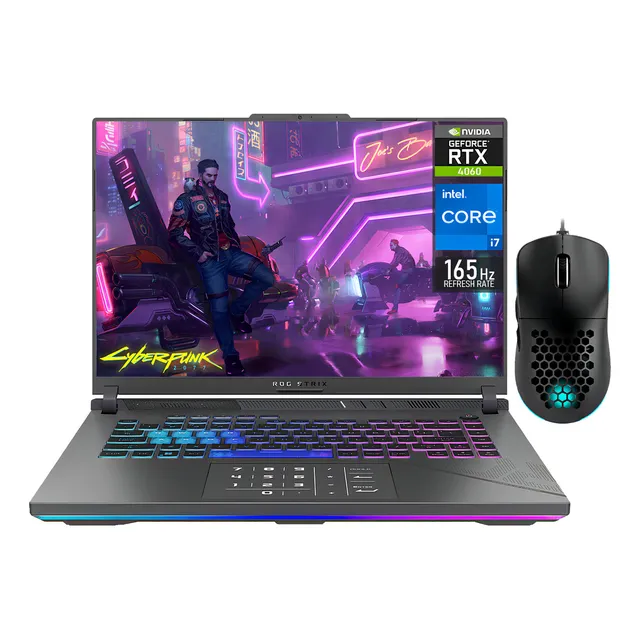 Laptop Gamer Asus Rog Strix G16 Nvidia Geforce Rtx 4060 8gb Intel I7 13650hx 64gb Ram 1.5tb Ssd 16 Windows 11 Home Teclado En Español Mouse Dxt Gaming