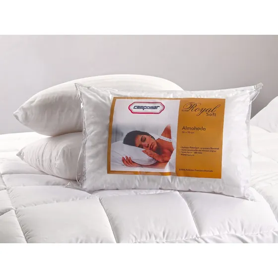 Packx2 Almohadas 50x70 Percal 180 H Campomar Blanco