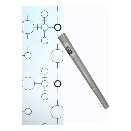 Vinilo Adhesivo Vidrio Ventana 2mt 45cm Empavonado - Norplat Color 37- Circulos