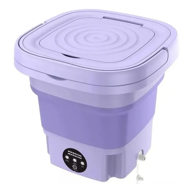 Lavadora Portátil 8l Plegable Eléctrica Viaje Multifuncional