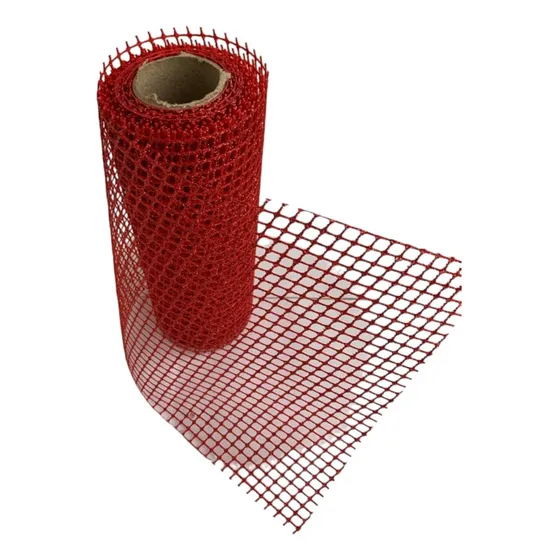 Cinta Malla Para Decoración Navideña 20cm X 4.5 Metros