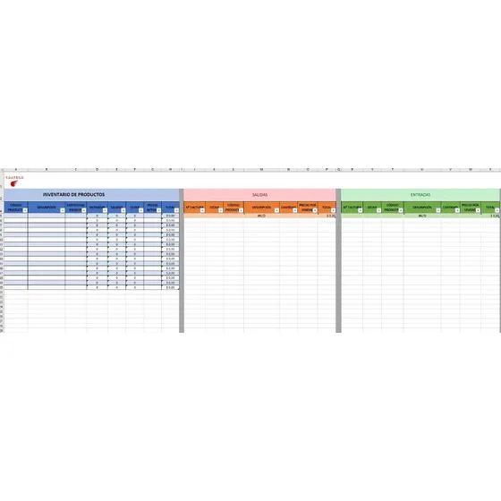 Planilla Excel - Control De Stock Básica