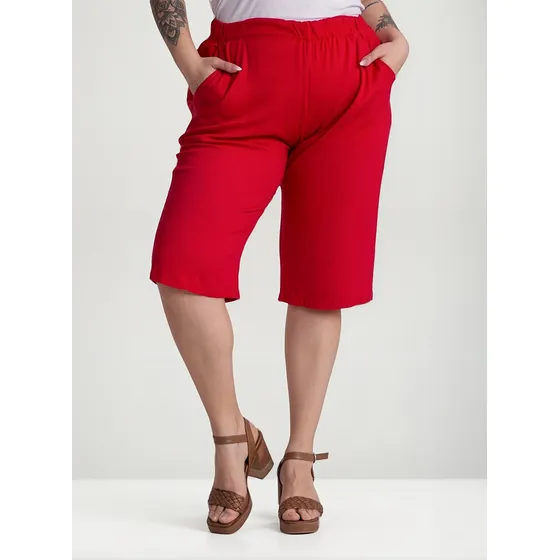 Capri Pantalon De Lino  Talles Grandes Y Especiales