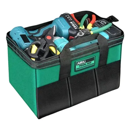 Bolsa De Ferramentas De Lona Grossa, Resistente E Durável Verde
