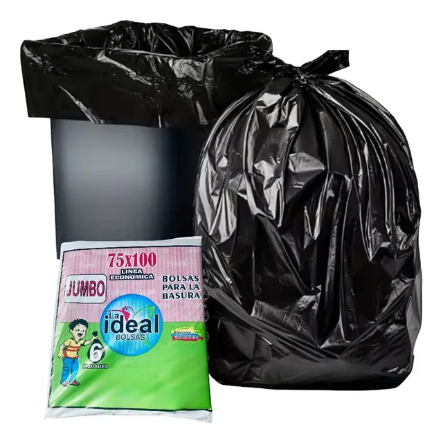 Bolsa Negra Jumbo 75x100cmx6u