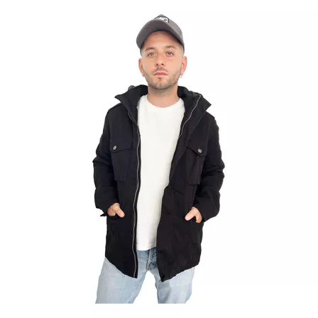 Customs Ba Saco Hombre Gabardina Tapado Entallado Campera 