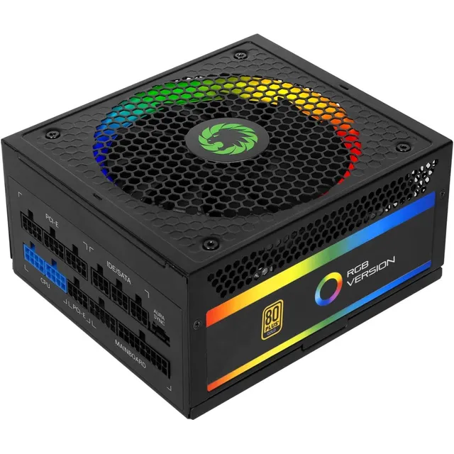 Fuente De Poder Gamemax (rgb-850) 850w | Gold | Modular Color Negro