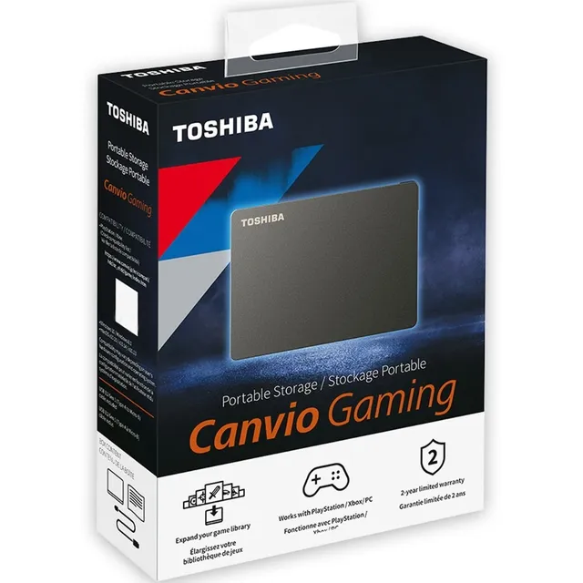 Disco Duro 4tb Externo Toshiba Canvio Gaming Hdtx140xk3ca Color Negro
